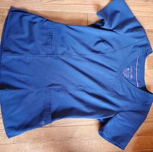 Navy blue extra small scrub top